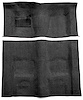 Molded Cut Pile Carpet for 1974-1975 Chevrolet Camaro, Pontiac Firebird [Mass Backing, Automatic Transmission, Black] - image 1