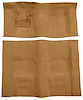Molded Cut Pile Carpet for 1974-1975 Chevrolet Camaro, Pontiac Firebird [Mass Backing, Automatic Transmission, Buckskin] - image 1