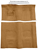Buckskin Molded-Cut-Pile Carpet Kit for 1974-1975 Chevrolet Camaro, Pontiac Firebird w/Automatic Transmission [Mass Backing] - image 1