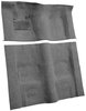 Molded Cut Pile Carpet for 1974-1975 Chevrolet Camaro, Pontiac Firebird [Mass Backing, Automatic Transmission, Medium Gray] - image 2