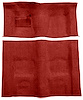Molded Cut Pile Carpet for 1974-1975 Chevrolet Camaro, Pontiac Firebird [Mass Backing, Automatic Transmission, Oxblood] - image 1