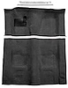 Black Molded-Cut-Pile Carpet Kit for 1974-1975 Chevrolet Camaro, Pontiac Firebird w/4-Speed Transmission [Mass Backing] - image 1