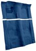 Molded Cut Pile Carpet for 1974-1975 Chevrolet Camaro, Pontiac Firebird [Mass Backing, 4-Speed Transmission, Blue] - image 2