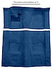 Blue Molded-Cut-Pile Carpet Kit for 1974-1975 Chevrolet Camaro, Pontiac Firebird w/4-Speed Transmission [Mass Backing] - image 1