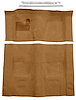 Buckskin Molded-Cut-Pile Carpet Kit for 1974-1975 Chevrolet Camaro, Pontiac Firebird w/4-Speed Transmission [Mass Backing] - image 1