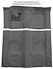 Medium Gray Molded-Cut-Pile Carpet Kit for 1974-1975 Chevrolet Camaro, Pontiac Firebird w/4-Speed Transmission [Mass Backing] - image 1