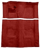 Molded Cut Pile Carpet for 1974-1975 Chevrolet Camaro, Pontiac Firebird [Mass Backing, 4-Speed Transmission, Oxblood] - image 1