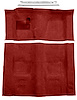 Oxblood Molded-Cut-Pile Carpet Kit for 1974-1975 Chevrolet Camaro, Pontiac Firebird w/4-Speed Transmission [Mass Backing] - image 1