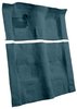 Molded Cut Pile Carpet for 1974-1975 Chevrolet Camaro, Pontiac Firebird [Mass Backing, 4-Speed Transmission, Dark Blue] - image 2