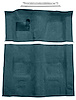 Dark Blue Molded-Cut-Pile Carpet Kit for 1974-1975 Chevrolet Camaro, Pontiac Firebird w/4-Speed Transmission [Mass Backing] - image 1