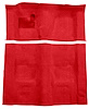 Molded Cut Pile Carpet for 1974-1975 Chevrolet Camaro, Pontiac Firebird [Mass Backing, 4-Speed Transmission, Flame Red] - image 1
