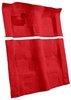 Molded Cut Pile Carpet for 1974-1975 Chevrolet Camaro, Pontiac Firebird [Mass Backing, 4-Speed Transmission, Flame Red] - image 2