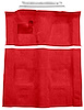 Flame Red Molded-Cut-Pile Carpet Kit for 1974-1975 Chevrolet Camaro, Pontiac Firebird w/4-Speed Transmission [Mass Backing] - image 1