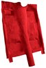 Molded Cut Pile Carpet for 1976-1981 Chevrolet Camaro, Pontiac Firebird [OE-Style Jute Backing, Column Shift, Flame Red] - image 2