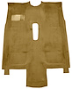 Molded Cut Pile Carpet for 1976-1981 Chevrolet Camaro, Pontiac Firebird [OE-Style Jute Backing, Floor Shift, Medium Doeskin] - image 1