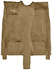 Molded Cut Pile Carpet for 1976-1981 Chevrolet Camaro, Pontiac Firebird [Mass Backing, Column Shift, Medium Doeskin] - image 1