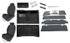 Black Interior Kit w/High-Back Buckets for 1965 Chevy El Camino - image 1