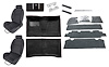 Black Interior Kit w/High-Back Buckets for 1966 Chevy El Camino - image 1