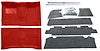 Red Molded Loop Carpet Kit w/OE Jute Fits Select 1964-1967 Buick, Chevy, Olds, Pontiac 2-Door A-Body [Auto Trans] - image 1