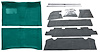 Aqua Molded Loop Carpet Kit w/OE Jute Fits Select 1964-1967 Buick, Chevy, Olds, Pontiac 2-Door A-Body [Auto Trans] - image 1
