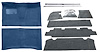 Medium Blue Molded Loop Carpet Kit w/OE Jute Fits Select 1964-1967 Buick, Chevy, Olds, Pontiac 2-Door A-Body [Auto Trans] - image 1
