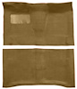 Molded Loop Carpet Fits Select 1964-1967 Buick, Chevrolet, Oldsmobile, Pontiac Models [OE-Style Jute Backing, Automatic, Fawn] - image 1