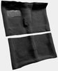 Molded Loop Carpet Fits Select 1964-1967 Buick, Chevrolet, Oldsmobile, Pontiac Models [Jute Backing, 4-Speed w/Buckets, Black] - image 2