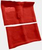 Molded Loop Carpet Fits Select 1964-1967 Buick, Chevrolet, Oldsmobile, Pontiac Models [Jute Backing, 4-Speed w/Buckets, Red] - image 2