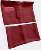 Molded Loop Carpet Fits Select 1964-1967 Buick, Chevrolet, Oldsmobile, Pontiac Models [Jute Backing, 4-Speed w/Buckets, Maroon] - image 2