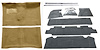 Molded Loop Carpet Kit Fits Select 1964-1967 Buick, Chevy, Olds, Pontiac [Jute Backing, 4-Speed w/Buckets, Fawn] - image 1