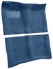 Molded Loop Carpet Fits Select 1964-1967 Buick, Chevy, Oldsmobile, Pontiac Models [Mass Backing, Automatic, Medium Blue] - image 2