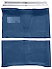 Molded Loop Carpet Kit Fits Select 1964-1967 Buick, Chevy, Olds, Pontiac [Mass Backing, Automatic, Medium Blue] - image 1