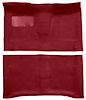 Molded Loop Carpet Fits Select 1964-1967 Buick, Chevrolet, Oldsmobile, Pontiac Models [Mass Backing, Automatic, Maroon] - image 1