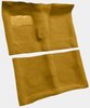 Molded Loop Carpet Fits Select 1964-1967 Buick, Chevrolet, Oldsmobile, Pontiac Models [Mass Backing, 4-Speed w/Bucket, Gold] - image 2