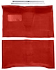 Molded Loop Carpet Kit Fits Select 1964-1967 Buick, Chevy, Olds, Pontiac [Mass Backing, 4-Speed w/Bench, Red] - image 1