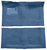 Molded Loop Carpet Fits Select 1968-1972 Buick, Chevrolet, Oldsmobile, Pontiac Models [Jute Backing, Automatic, Medium Blue] - image 1