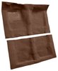 Molded Loop Carpet Fits Select 1968-1972 Buick, Chevrolet, Oldsmobile, Pontiac Models [Jute Backing, Automatic, Dark Brown] - image 2