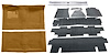 Molded Loop Carpet Kit Fits Select 1968-1972 Buick, Chevy, Olds, Pontiac Models [Jute Backing, Automatic, Medium Saddle] - image 1