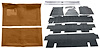 Molded Loop Carpet Kit Fits Select 1968-1972 Buick, Chevrolet, Oldsmobile, Pontiac Models [Jute Backing, Automatic, Dark Saddle] - image 1