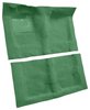 Molded Loop Carpet Fits Select 1968-1972 Buick, Chevrolet, Oldsmobile, Pontiac Models [Jute Backing, Automatic, Light Green] - image 2