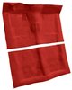 Molded Loop Carpet Fits Select 1968-1972 Buick, Chevrolet, Oldsmobile, Pontiac Models [Jute Backing, 4-Speed w/Buckets, Red] - image 2