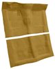 Molded Loop Carpet Fits Select 1968-1972 Buick, Chevrolet, Oldsmobile, Pontiac Models [Jute Backing, 4-Speed w/Buckets, Gold] - image 2
