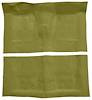 Molded Loop Carpet Fits Select 1968-1972 Buick, Chevy, Oldsmobile, Pontiac Models [Jute Backing, 4-Speed w/Buckets, Ivy Gold] - image 1