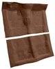 Molded Loop Carpet Fits Select 1968-1972 Buick, Chevy, Oldsmobile, Pontiac Models [Jute Backing, 4-Speed w/Buckets, Dark Brown] - image 2