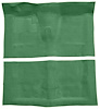 Molded Loop Carpet Fits Select 1968-1972 Buick, Chevy, Oldsmobile, Pontiac Models [Jute Backing, 4-Speed w/Buckets, Light Green] - image 1