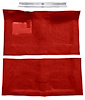 Molded Loop Carpet Kit Fits Select 1968-1972 Buick, Chevy, Olds, Pontiac 2-Door Models [Mass Backing, Automatic, Red] - image 1