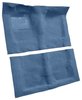 Molded Loop Carpet Fits Select 1968-1972 Buick, Chevrolet, Oldsmobile, Pontiac Models [Mass Backing, Automatic, Medium Blue] - image 2