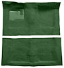 Molded Loop Carpet Fits Select 1968-1972 Buick, Chevrolet, Oldsmobile, Pontiac Models [Mass Backing, Automatic, Dark Green] - image 1