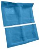 Molded Loop Carpet Fits Select 1968-1972 Buick, Chevrolet, Oldsmobile, Pontiac Models [Mass Backing, Automatic, Bright Blue] - image 2