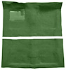 Molded Loop Carpet Fits Select 1968-1972 Buick, Chevrolet, Oldsmobile, Pontiac Models [Mass Backing, Automatic, Green] - image 1